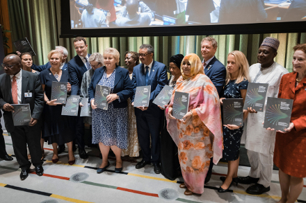 Bundesgesundheitsminister Jens Spahn beim Gruppenfoto am Rande der UN Generalversammlung
