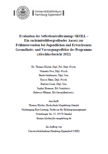 Abschlussbericht: Evaluation des Selbstkontrolltrainings SKOLL
