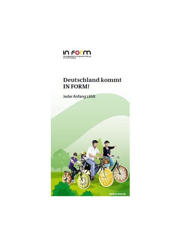 Flyer: Werden Sie Partner von IN FORM! Unterstützen Sie Deutschlands Initiative für gesunde Ernährung und mehr Bewegung!
