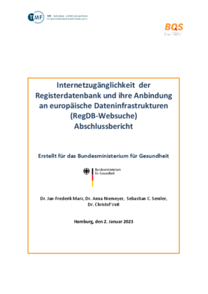 Abschlussbericht: Internetzugänglichkeit der Registerdatenbank und ihre Anbindung an europäische Dateninfrastrukturen (RegDB-Websuche)