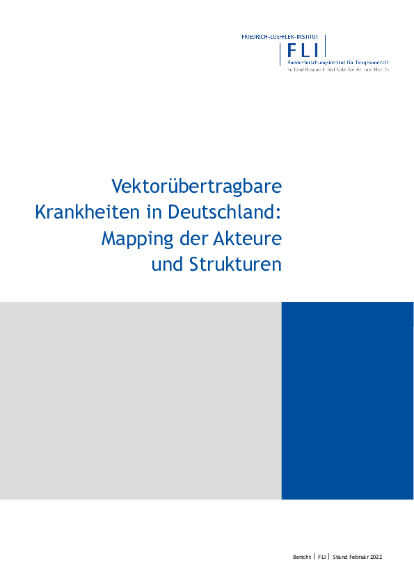 Vektorübertragbare Krankheiten in Deutschland: Mapping der Akteure und Strukturen