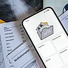 Elektronische Patientenakte (EPA) auf einem Smartphone