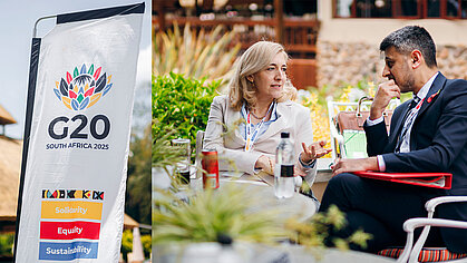 Bundesgesundheitsministerin Nina Warken beim Treffen der G20 Gesundheitsminister/innen in Südafrika