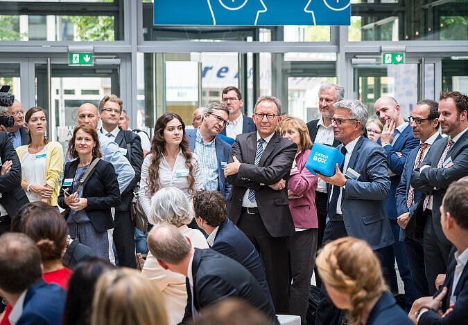 Foto: Publikum beim Pitch Innovation