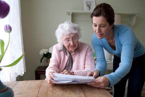 Gespräch mit einer Seniorin