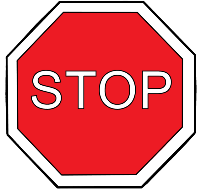 Stopschild.