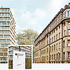Außenansicht vom BMG-Gebäude in Bonn und Berlin.