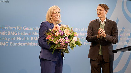 Amtsübergabe von Prof. Karl Lauterbach an Nina Warken