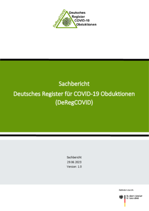 Sachbericht: Deutsches Register für COVID-19 Obduktionen (DeRegCOVID)