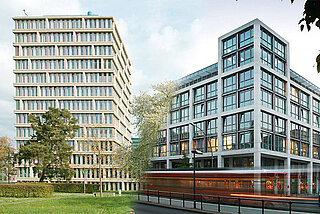 Dienstgebäude in Bonn (links) und Berlin (rechts)