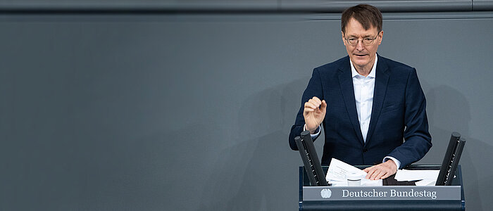 Bundesgesundheitsminister Prof. Dr. Karl Lauterbach im Bundestag