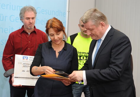 Foto: Bundesminister Gröhe und Michaela Dräger