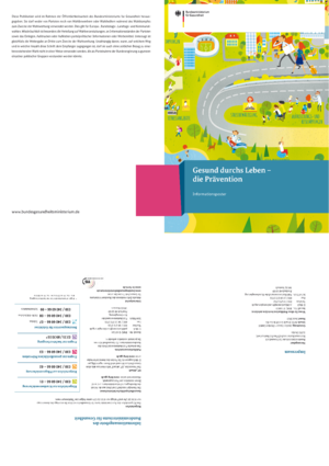 Informationsposter: Gesund durchs Leben - die Prävention