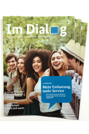 Ein Foto von der Broschüre "Im Dialog"