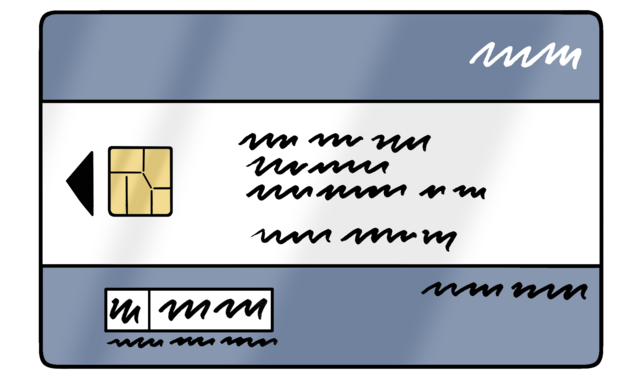 Abbildung einer Chipkarte