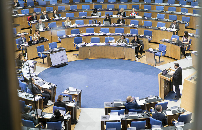 Foto: Blick in den Veranstaltungssaal