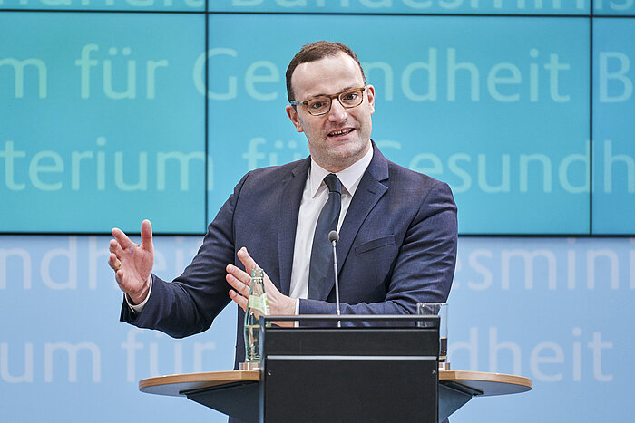 Foto: Jens Spahn bei seiner Rede