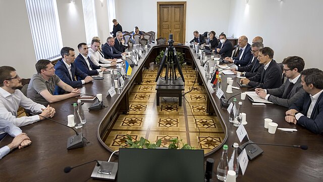 Bundesgesundheitsministers Prof. Lauterbach trifft den ukrainischen Gesundheitsministers Viktor Ljaschko in Lemberg