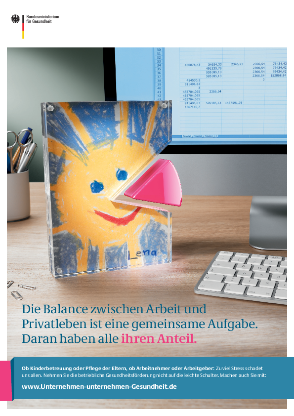 Plakat: Unternehmen unternehmen Gesundheit – Plakate zur betrieblichen Gesundheitsförderung – Motiv Sonne (plano)