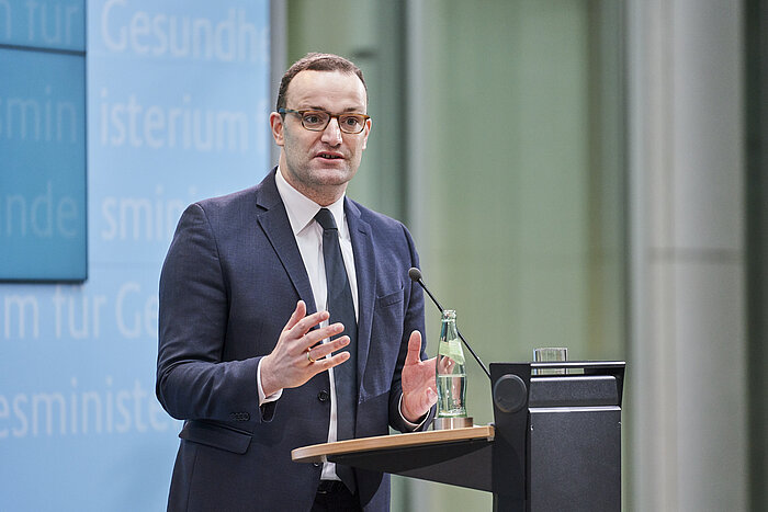 Foto: Jens Spahn bei seiner Rede