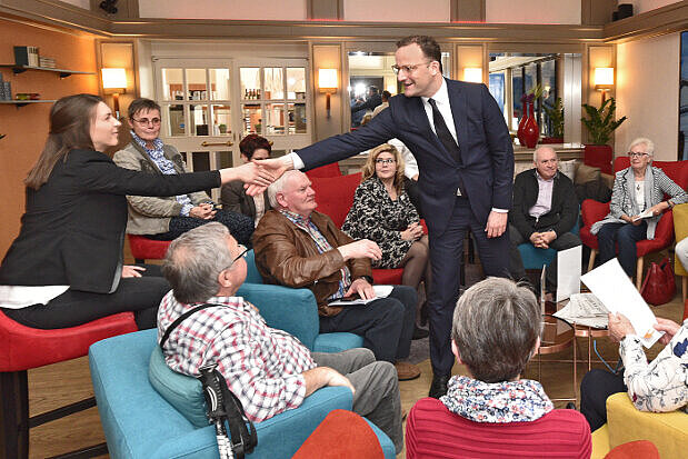 Spahn beim Redaktionsbesuch