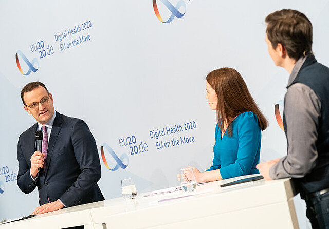 Bundesgesundheitsminister Jens Spahn spricht bei der Digital Health 2020