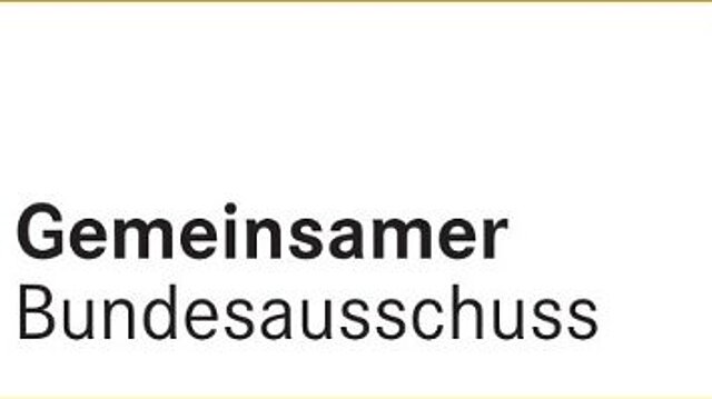 Screenshot: Logo des G-BA auf weißem Hintergrund