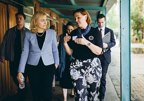 Bundesgesundheitsministerin Nina Warken besucht das Kalafong-Krankenhaus der University of Pretoria