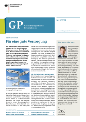 Gesundheitspolitische Informationen 03/2011