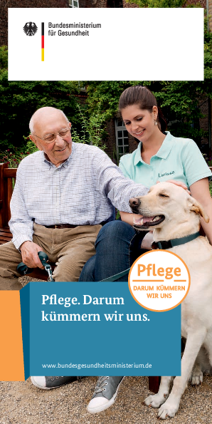 Flyer: Pflege. Darum kümmern wir uns.