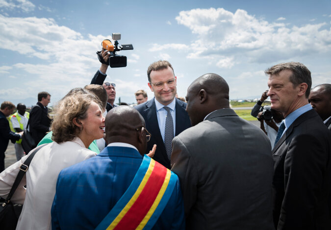 Bundesgesundheitsminister Jens Spahn in Afrika
