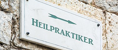 Schild - Heilpraktiker