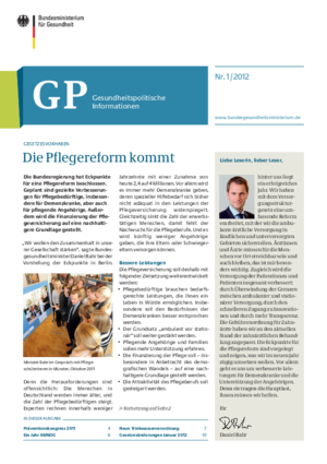 Gesundheitspolitische Informationen 01/2012