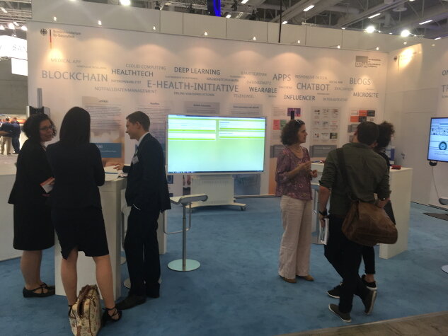 BMG-Stand beim Hauptstadtkongress 2018