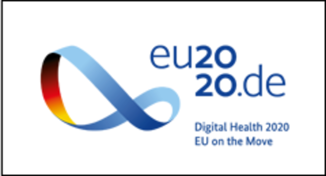 Logo: Digitalkonferenz eu2020.de, Digital Health 2020, EU on the Move