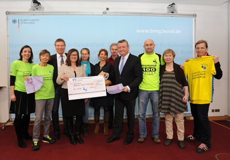Foto: Gruppenbild mit dem Minister