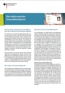 Die elektronische Gesundheitskarte