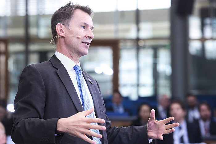 Foto: Jeremy Hunt bei seiner Ansprache