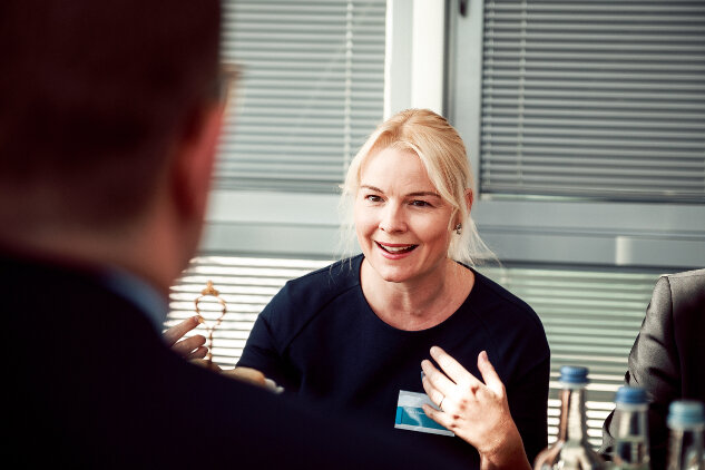 Linda Kleine-Bußmann im Gespräch mit Bundesgesundheitsminister Jens Spahn