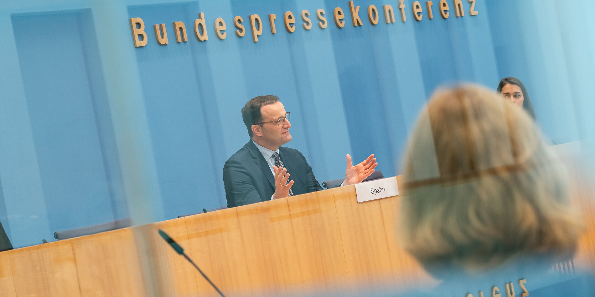 Bundesgesundheitsminister Jens Spahn in der Bundespressekonferenz