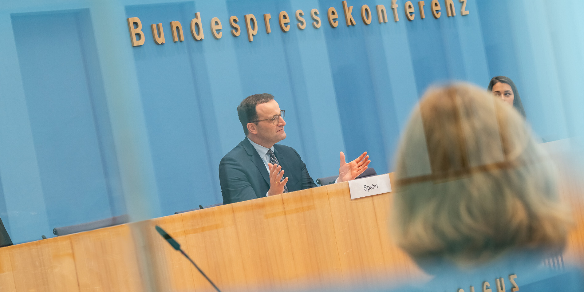 Bundesgesundheitsminister Jens Spahn in der Bundespressekonferenz