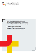 Cover "Dritte Stellungnahme und Empfehlung der Regierungskommission für eine moderne und bedarfsgerechte Krankenhausversorgung"
