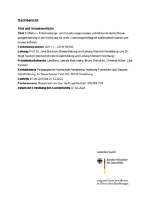 Sachbericht EUBeKo