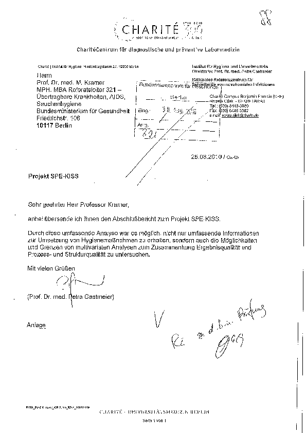 Projektbericht: Assoziation von Parametern zur Struktur- und Prozessqualität mit Ergebnis-Qualitäts-Parametern der KISS-Datenbanken (SPE-KISS)
