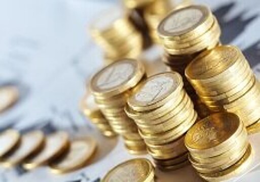 Foto: 1-Euro-Münzen-Stapel