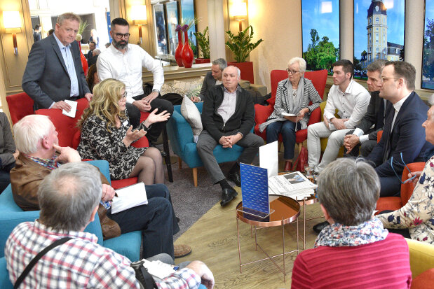 Spahn beim Redaktionsbesuch