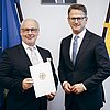 Bundesgesundheitsminister Dr. Carsten Linnemann mit seinem Parlamentarischen Staatssekretär Dr. Georg Kippels
