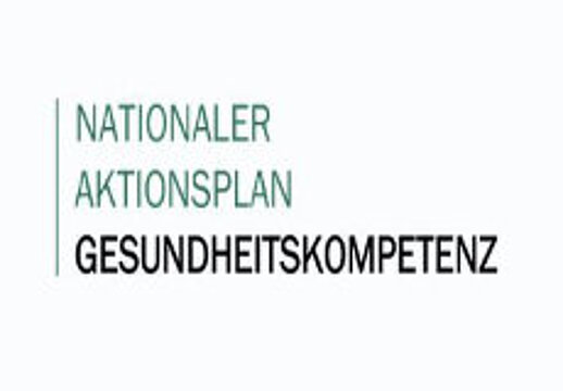Schriftzug "Nationaler Aktionsplan Gesundheitskompetenz"