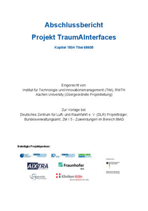 Abschlussbericht Projekt TraumAInterfaces